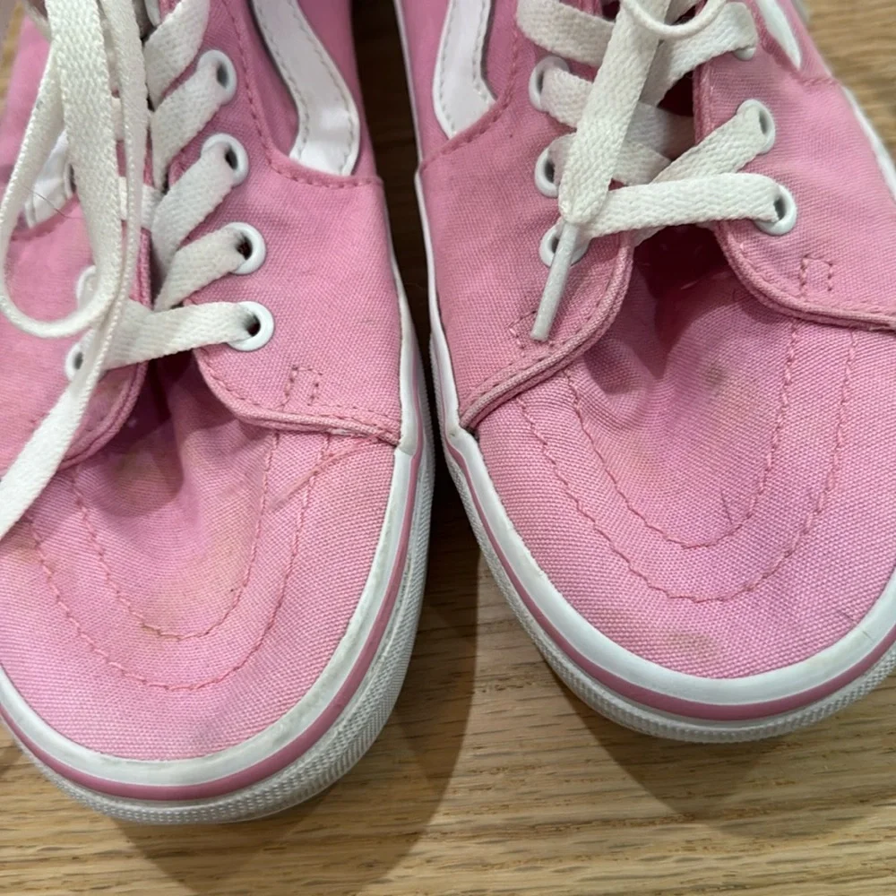 VANS Pink White‎ Prism High Top Women’s Size 8.5